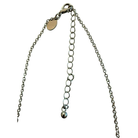 American Eagle Outfitters Silver-Tone Triple Triangle Pendant Necklace - Picture 3 of 4